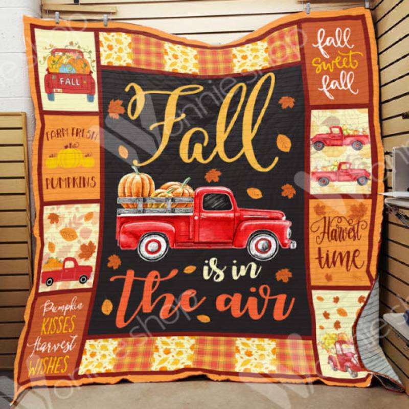 Fall Red Truck Blanket OCT1801 77O42