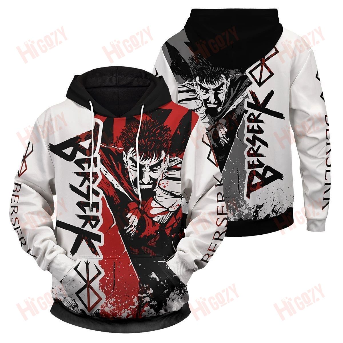 Berserk Unisex Pullover Hoodie, Berserk Hoodie Apparel Zip Up Hoodies Graphic Hoodies, Hoodies For Men – Tac247