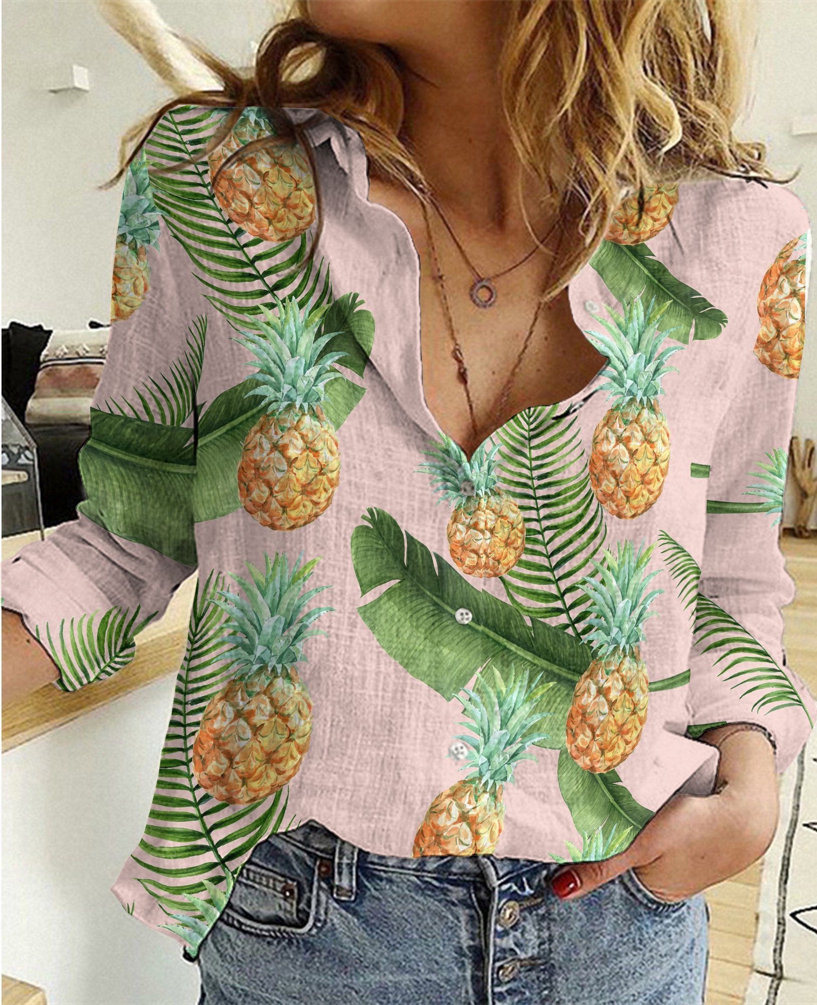 Love Hawaiian Cotton And Linen Casual Shirt Ha74138