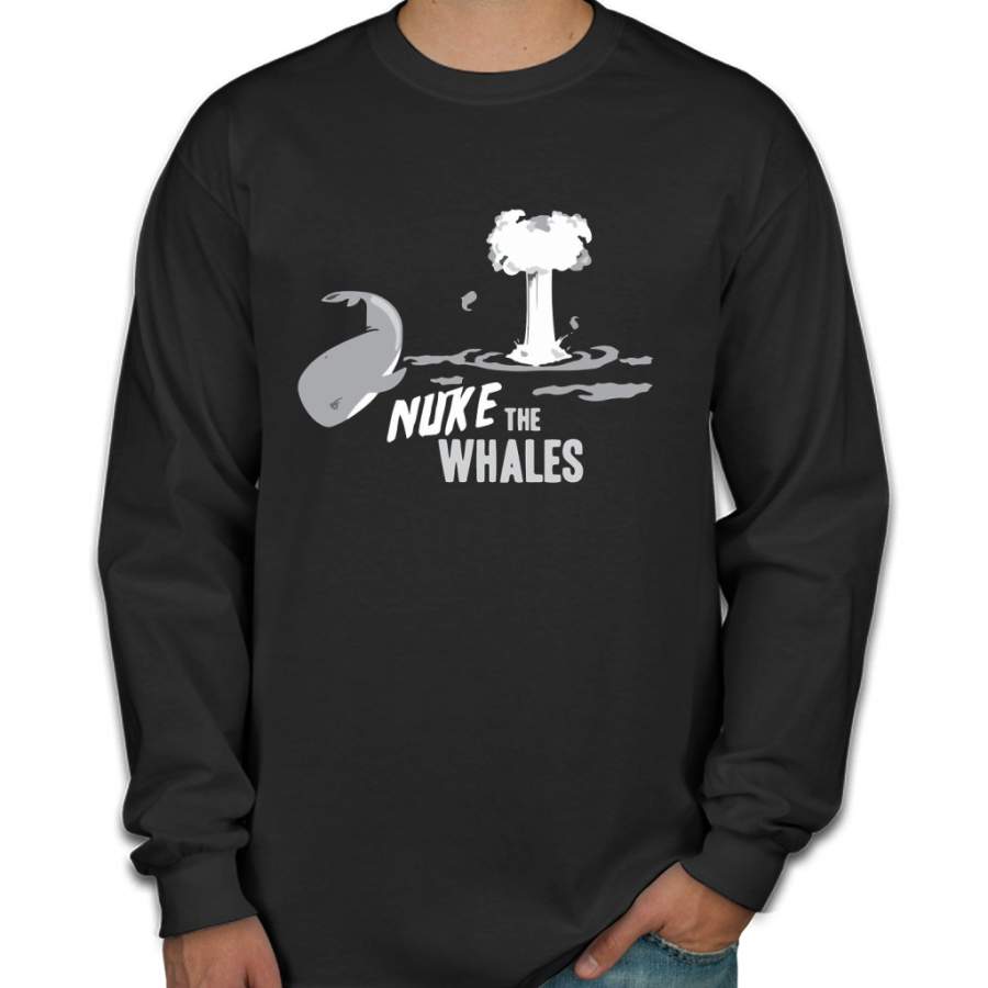 Nuke The Whales Men Long Sleeve Shirt