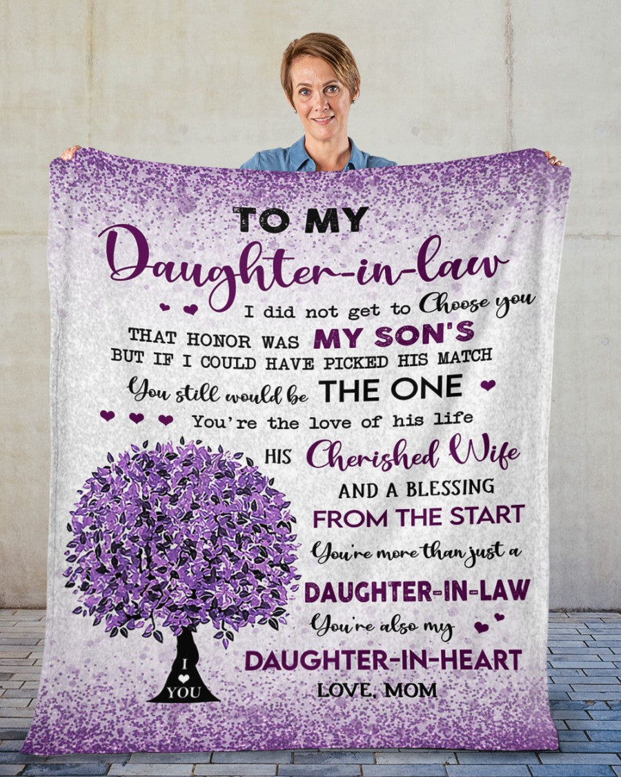 To My Daughter-In-Law You Still Would Be The One Blanket Gift From Mother-In-Law Birthday Gift Home Decor Bedding Couch Sofa Soft And Comfy Cozy