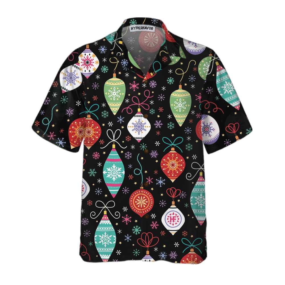 Christmas Ornament Pattern Hawaii Funny Shirt For Men Ha12054