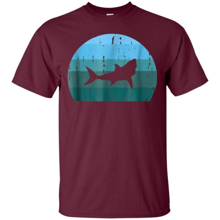 AGR Retro Vintage Shark Lover Shirt Awareness Gift Girls Boys Jaq T-shirt