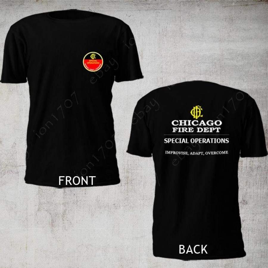 2018 Fashion Chicago Fire Dept. Special Operations Pompiere Departement Fuoco Men’s T-Shirt