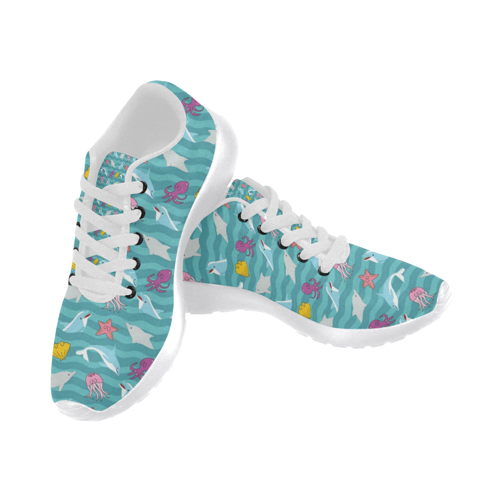 Dolphin White Sneakers for Women