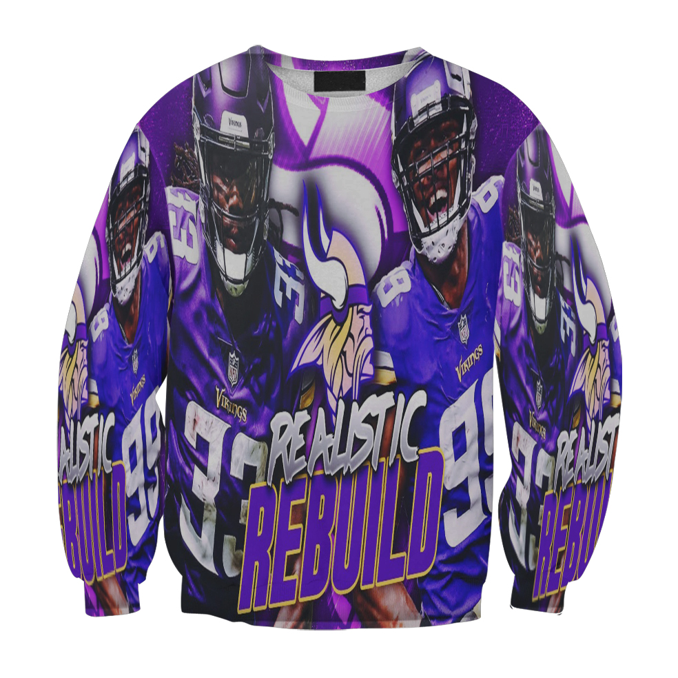 Minnesota Vikings Team Rebuild Gift For Fan 3D Full Printing Sweatshirt