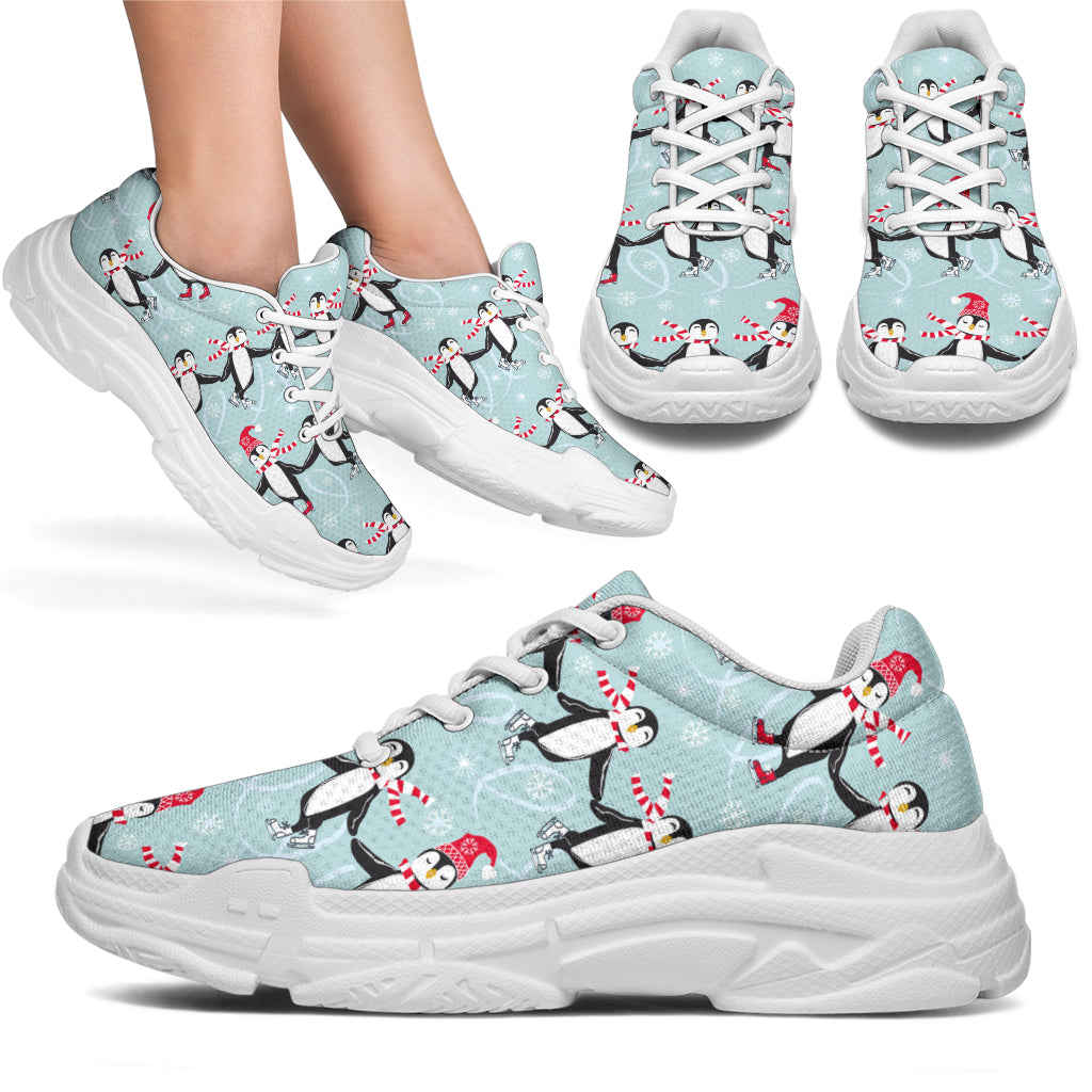 Penguin Sking Design Chunky Sneakers