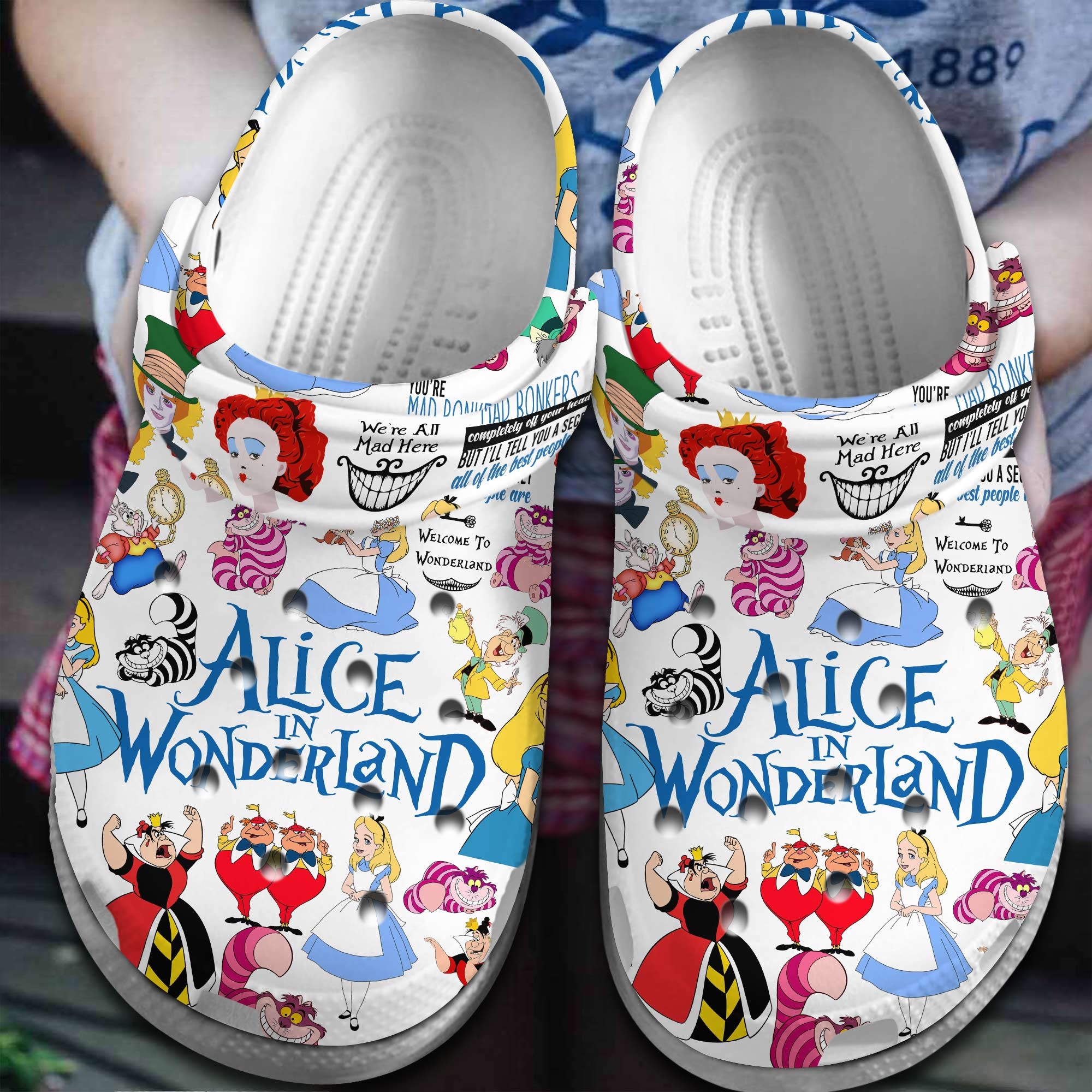 Alice In Wonderland Movie Crocss Clogs For Men Women And Kid Bm1411-2181