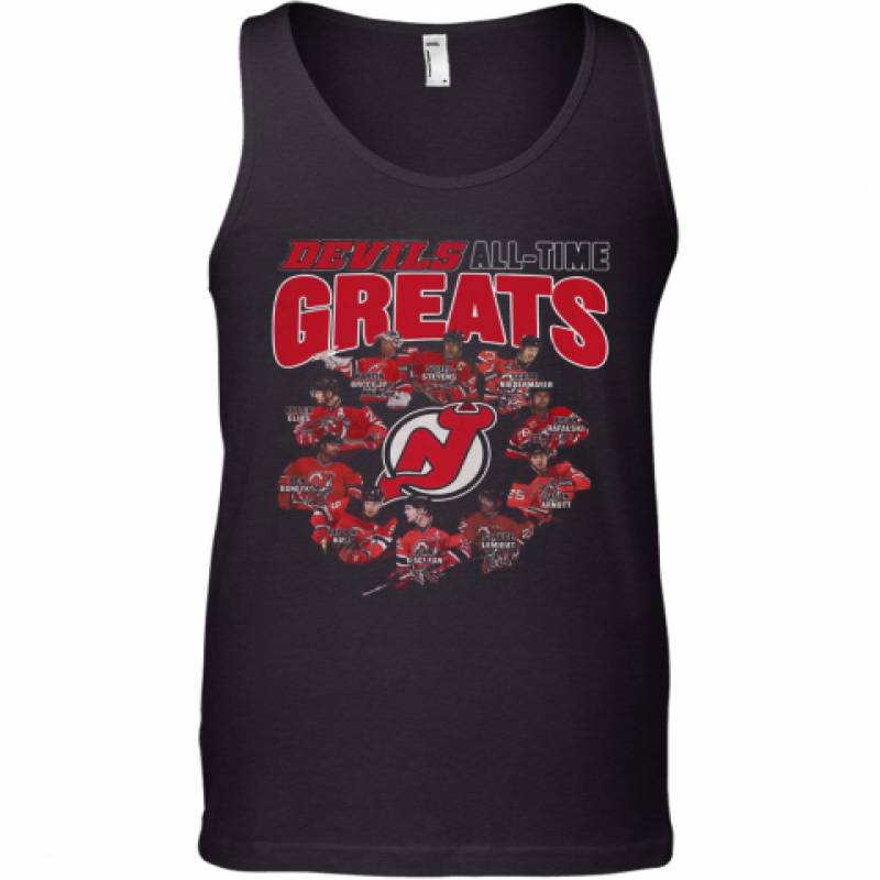 Original New Jersey Devils All Time Greats Signatures Tank Top