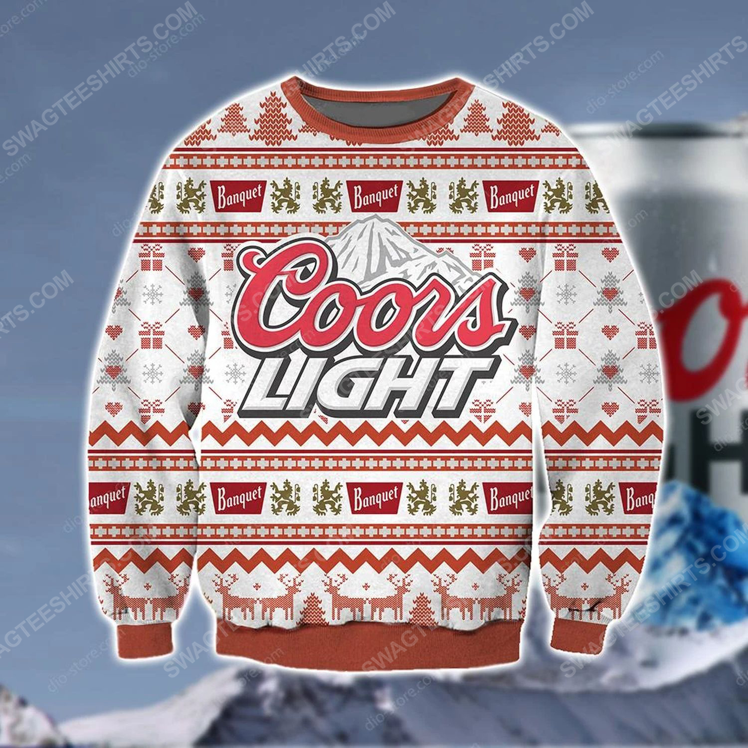 [Special Edition] Coors Light Beer Ugly Christmas Sweater – Maria