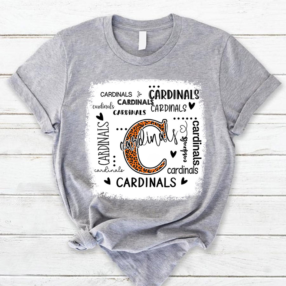 Cardinals Leopard T-Shirt Teacher Appreciation Gift Vr2 Ph99 Nh00