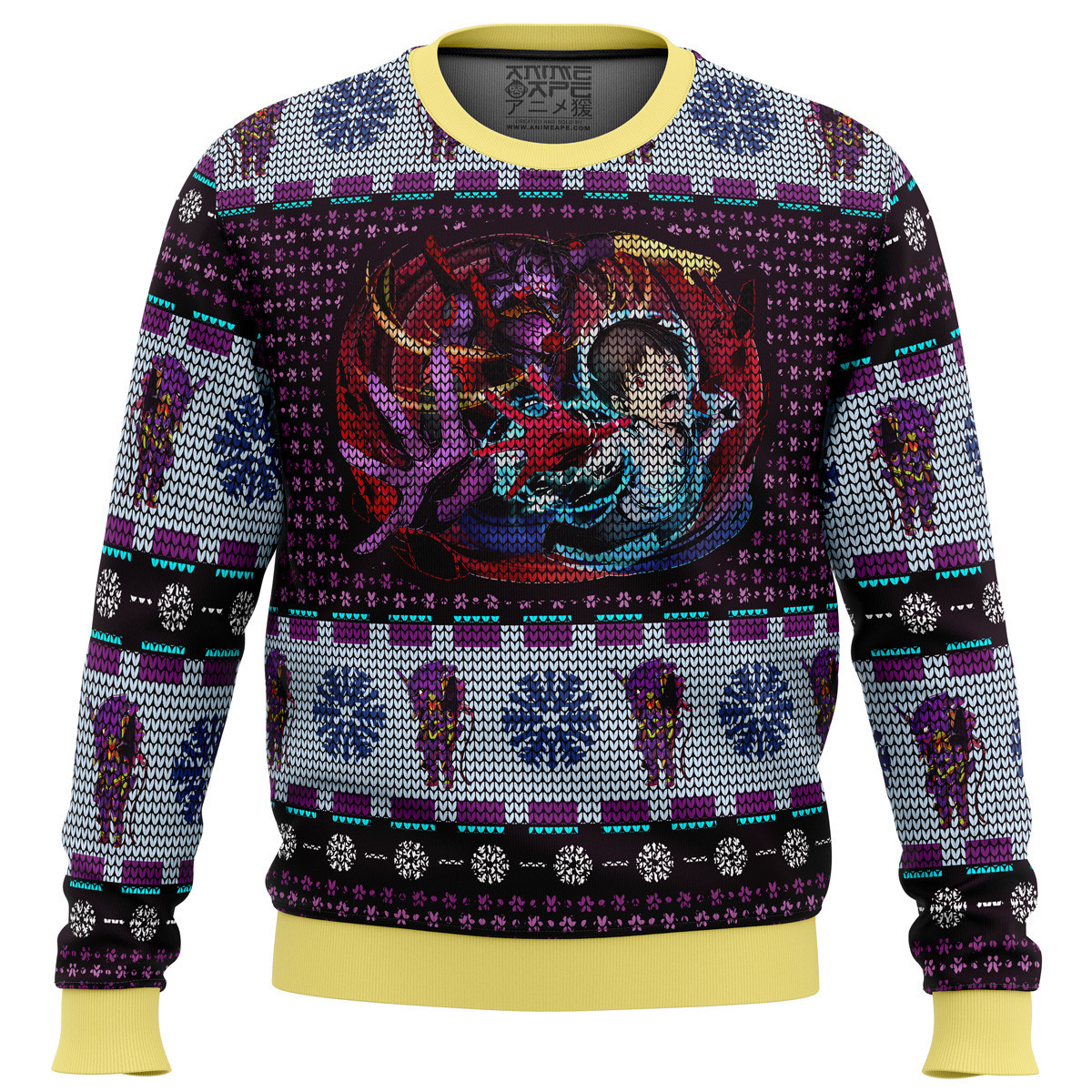 Unit-01 Ikari Shinji Neon Genesis Evangelion Ugly Christmas Sweater