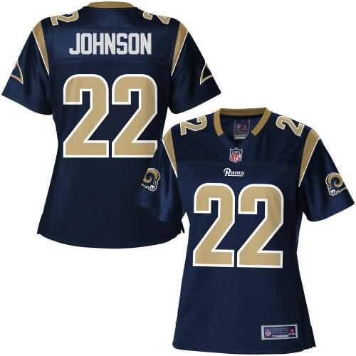 Womens Los Angeles Rams Trumaine Johnson NFL Pro Line Navy Team Color Jersey