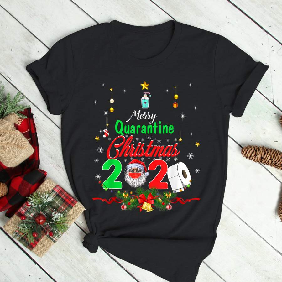 Merry Quarantine Christmas 2020 Matching Xmas Pajamas Family T-Shirt