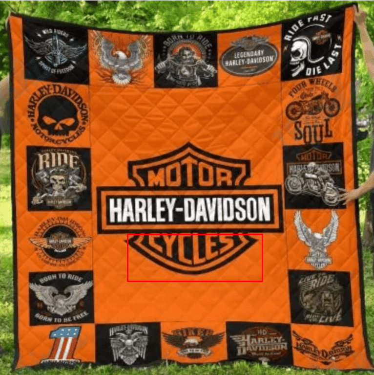 Film Character Motor Cycles Harley Davidson Quilt Fan Made All Season 3D