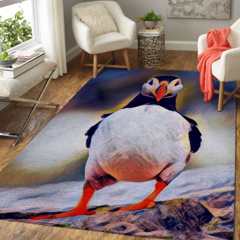 The Loving Puffin – Animals Area Rug Carpet