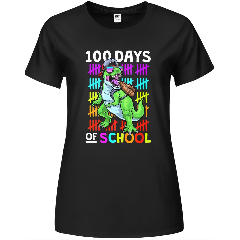 100 Days Of School 100Th Day Of School Premium Womens T Shirts