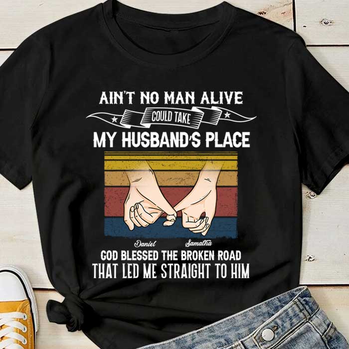 God Blessed The Broken Road – Personalized Unisex T-Shirt