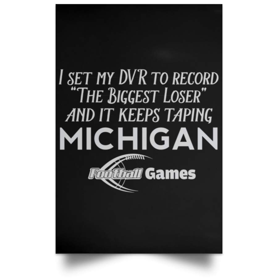 Football Games Satin Portrait Poster