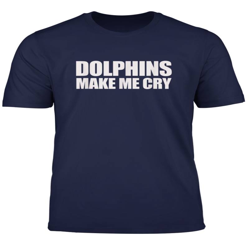 Mens Dolphins Make Me Cry Tshirt For Hootie Fans