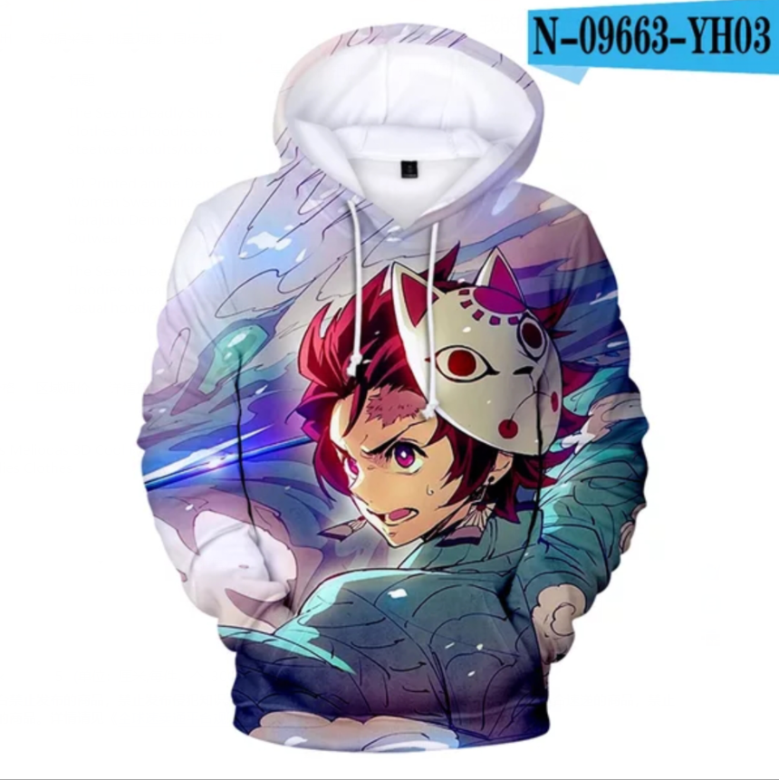 3D Print Anime Demon Slayer Hoodies Sweatshirts