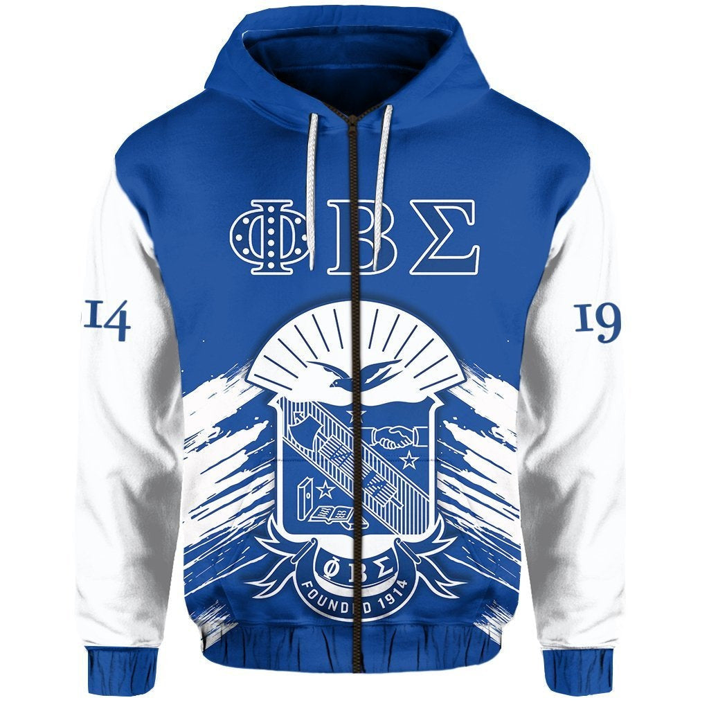 Fraternity Hoodie – Phi Beta Sigma Zip Hoodie Blue Gomab – Vergors Store