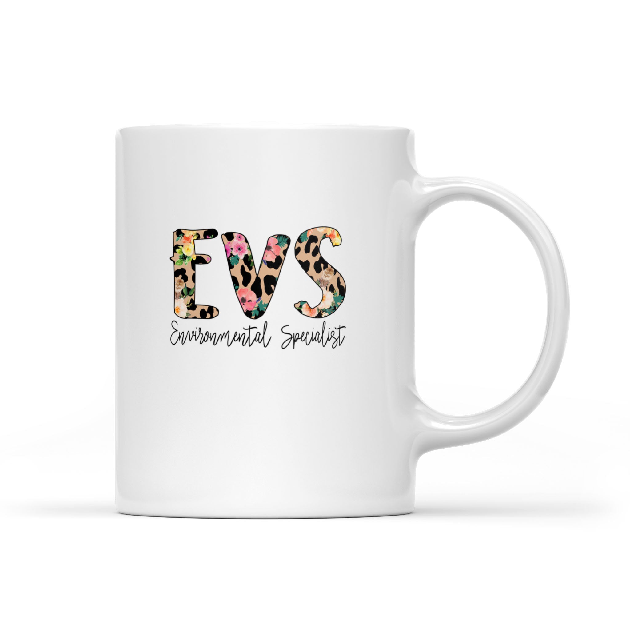 Evs Worker Environmental Specialist Leopard Nurse Rn Cna – White Mug