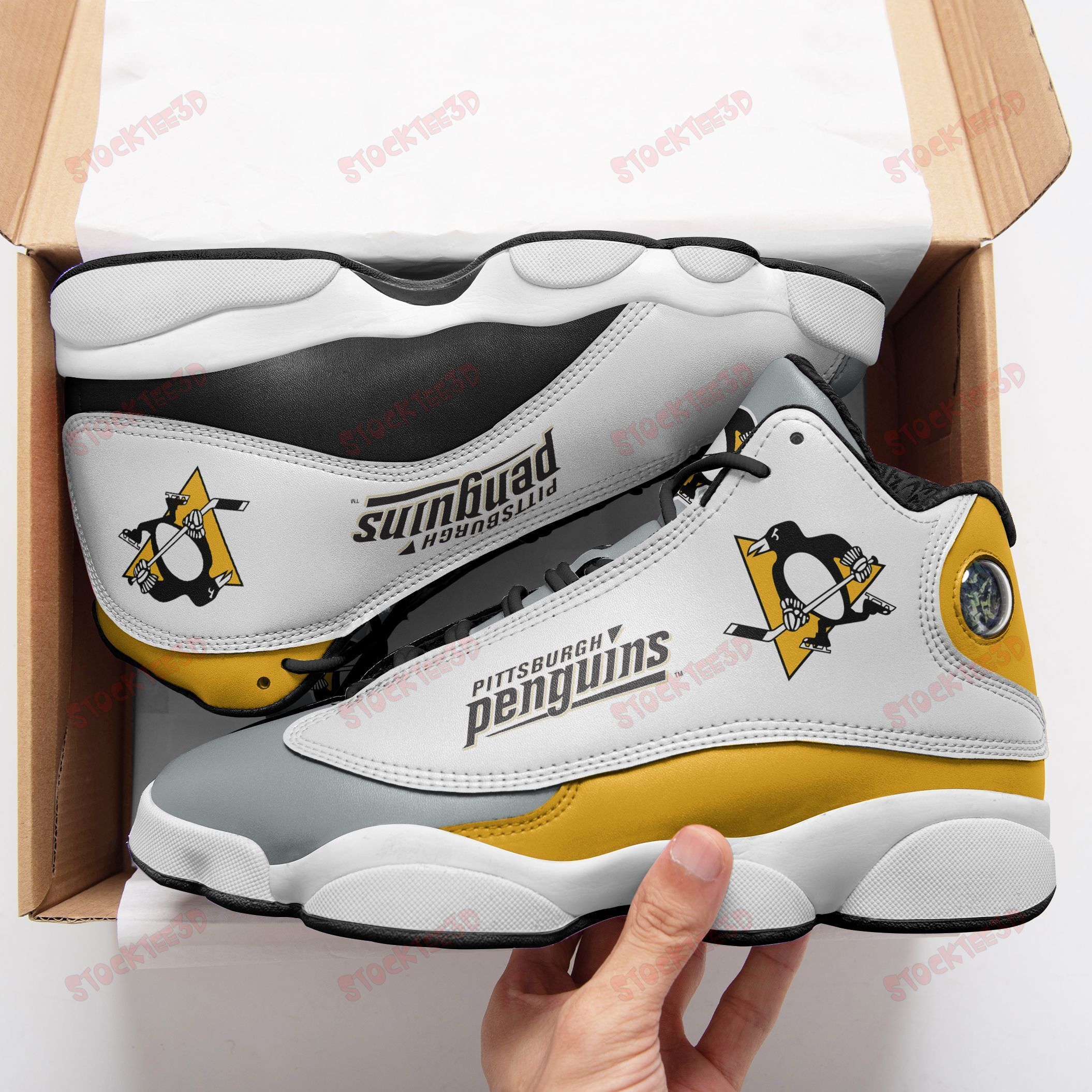 Pittsburgh Penguins Air Jd13 Sneakers 838