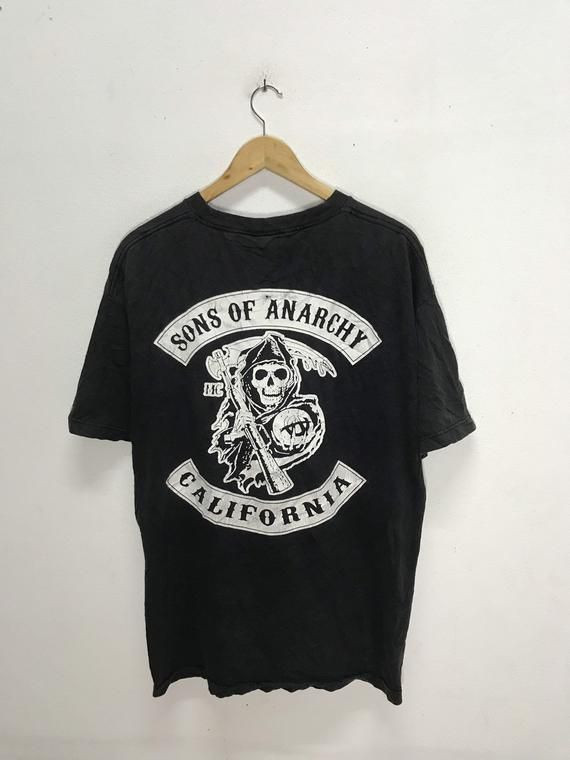 Rare Vintage Son Of Anarchy Motorcycle Club Nice Design Shirt