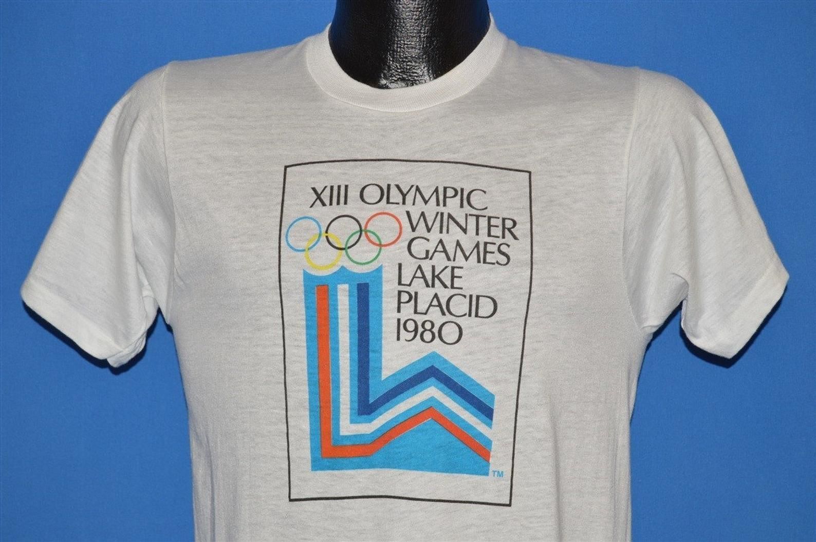 80S Xiii Olympic Winter Games 1980 Deadstock T-Shirt