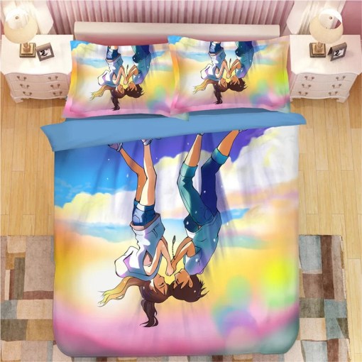 Tenki No Ko Makoto Shinkai Weathering With You 4 Duvet Cover Pillowcase Home Decor 3D Bedding Set