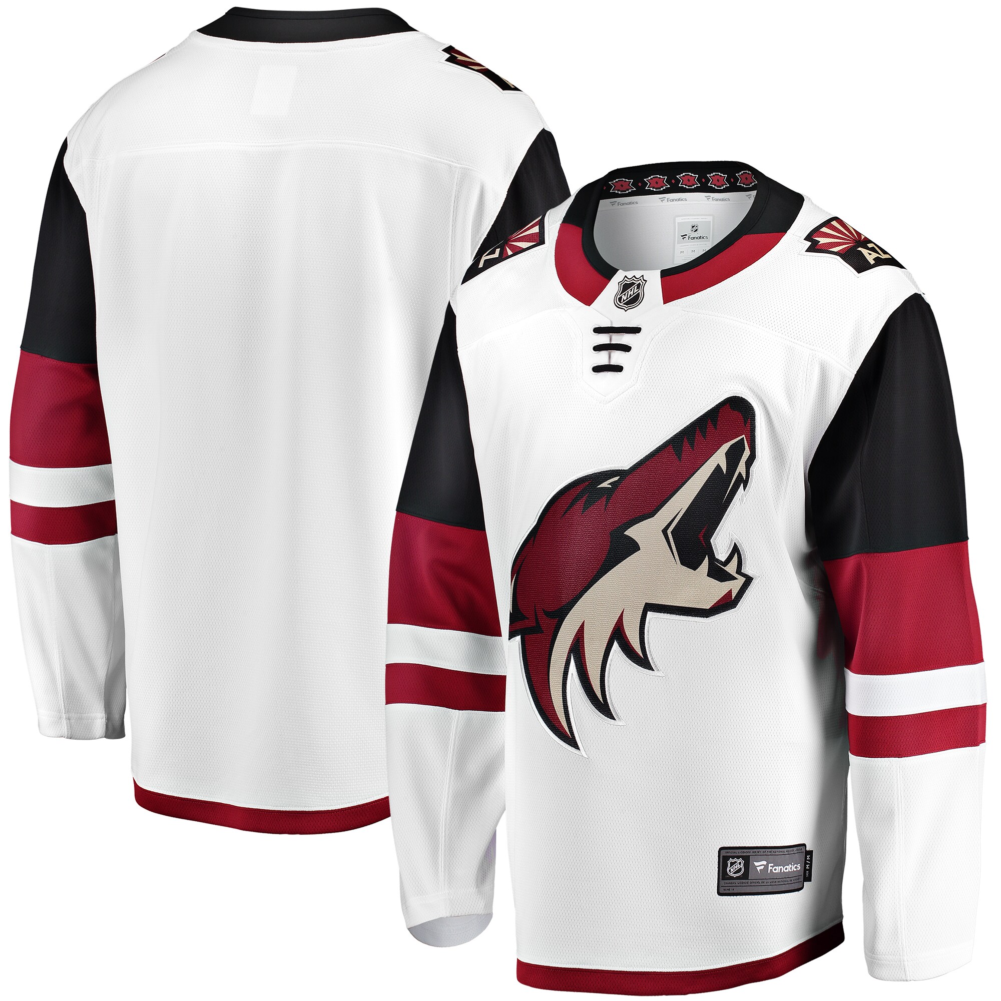 Men's Arizona Coyotes White Breakaway Away Jersey