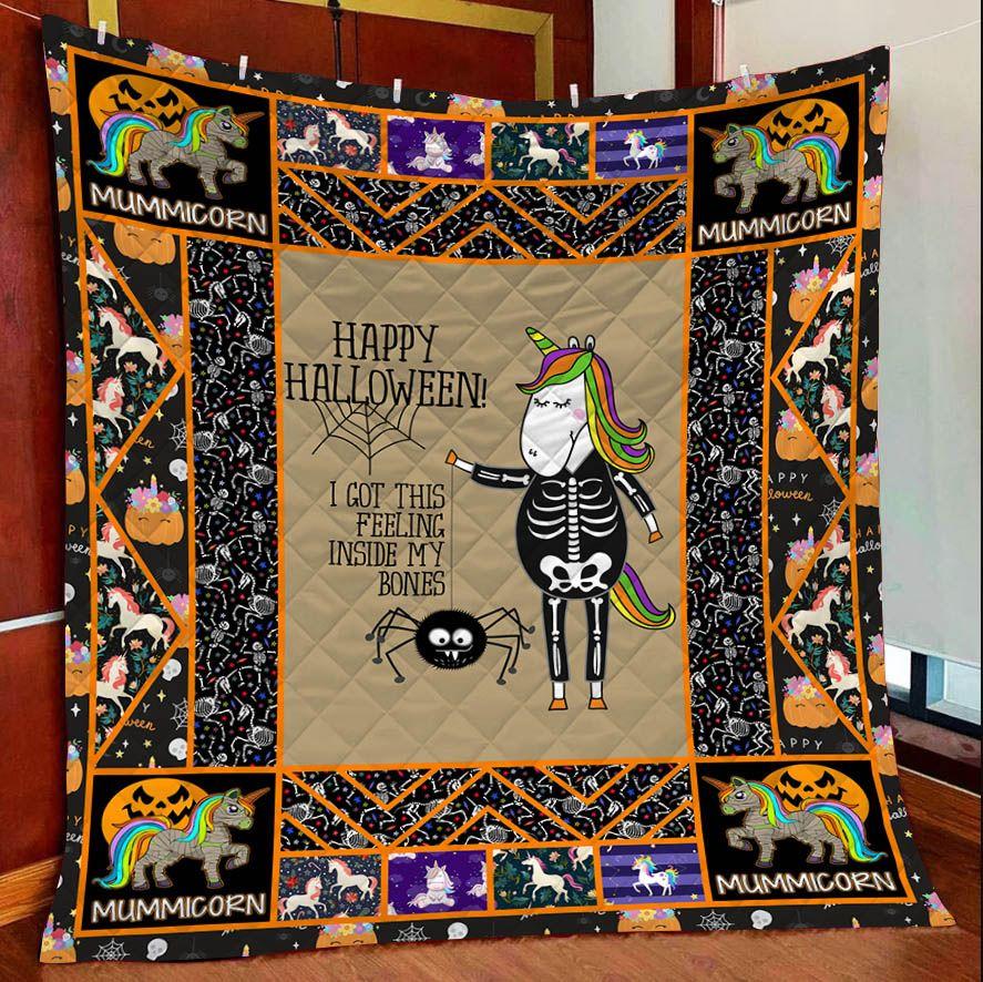 Unicorn Halloween Ty809 – Quilt Blanket