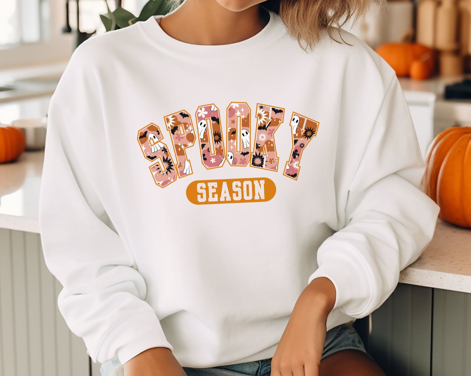 Funny Halloween Sweatshirt 2D Crewneck Sweatshirt All Over Print Sweatshirt For Women Sweatshirt For Men Sws3812