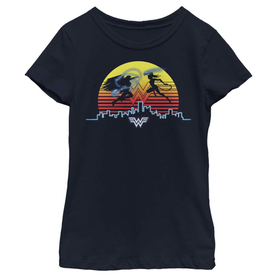 Wonder Woman 1984 Girl’s Skyline Battle  T-Shirt