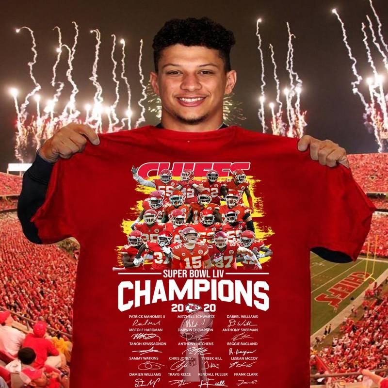 Kansas City Chiefs Champions Super Bowl LIV Players Signature shirt