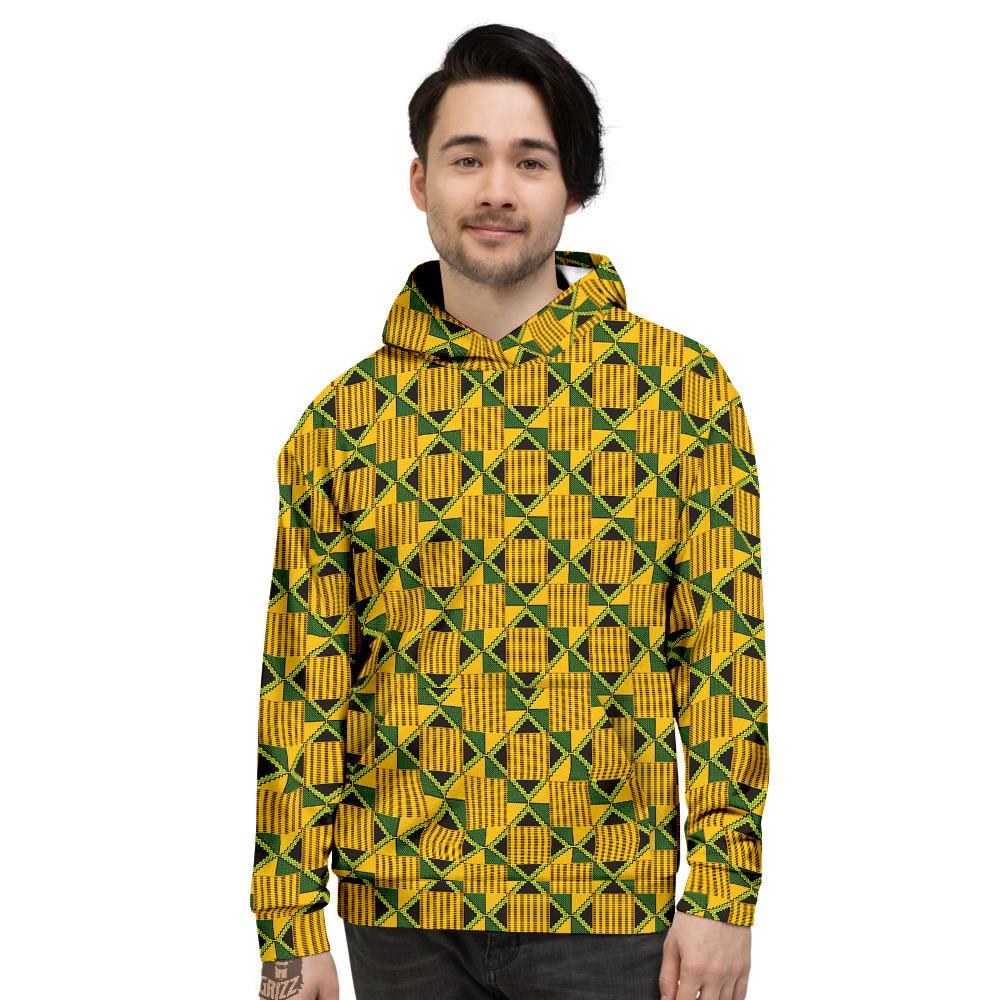 Ethnic Kente Print Pattern Men’S Hoodie