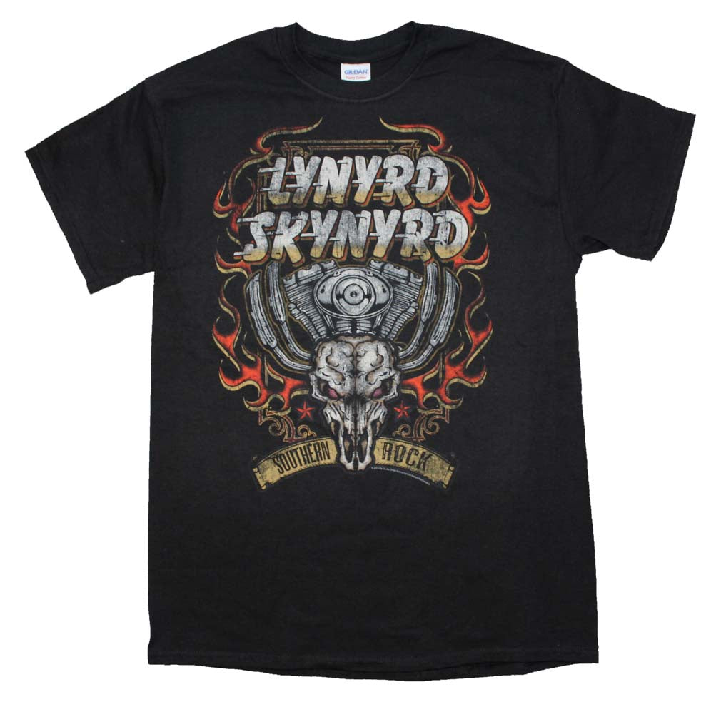 Lynyrd Skynyrd Motor Skull T-Shirt - Rockecho