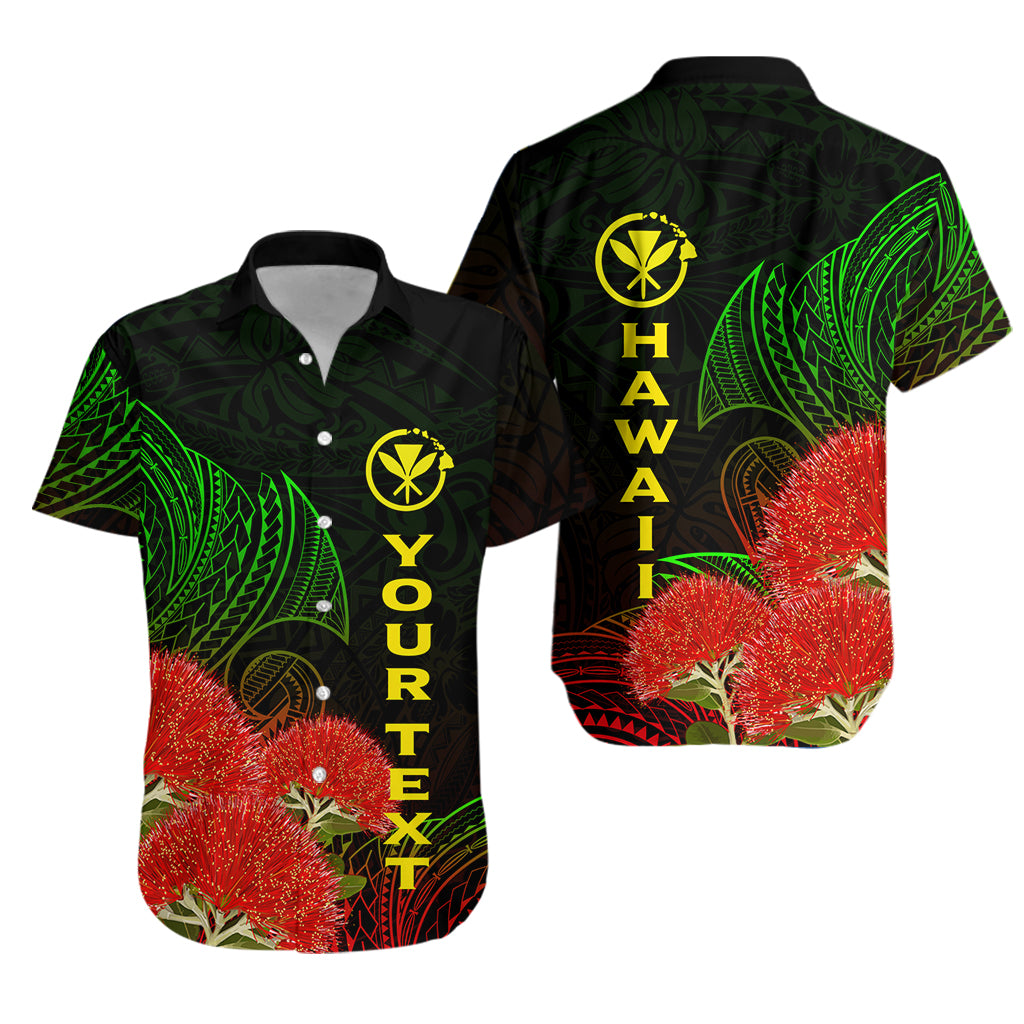 (Custom Personalised) Hawaii Polynesian Hawaiian Shirt – Ohia Lehua – Lt12