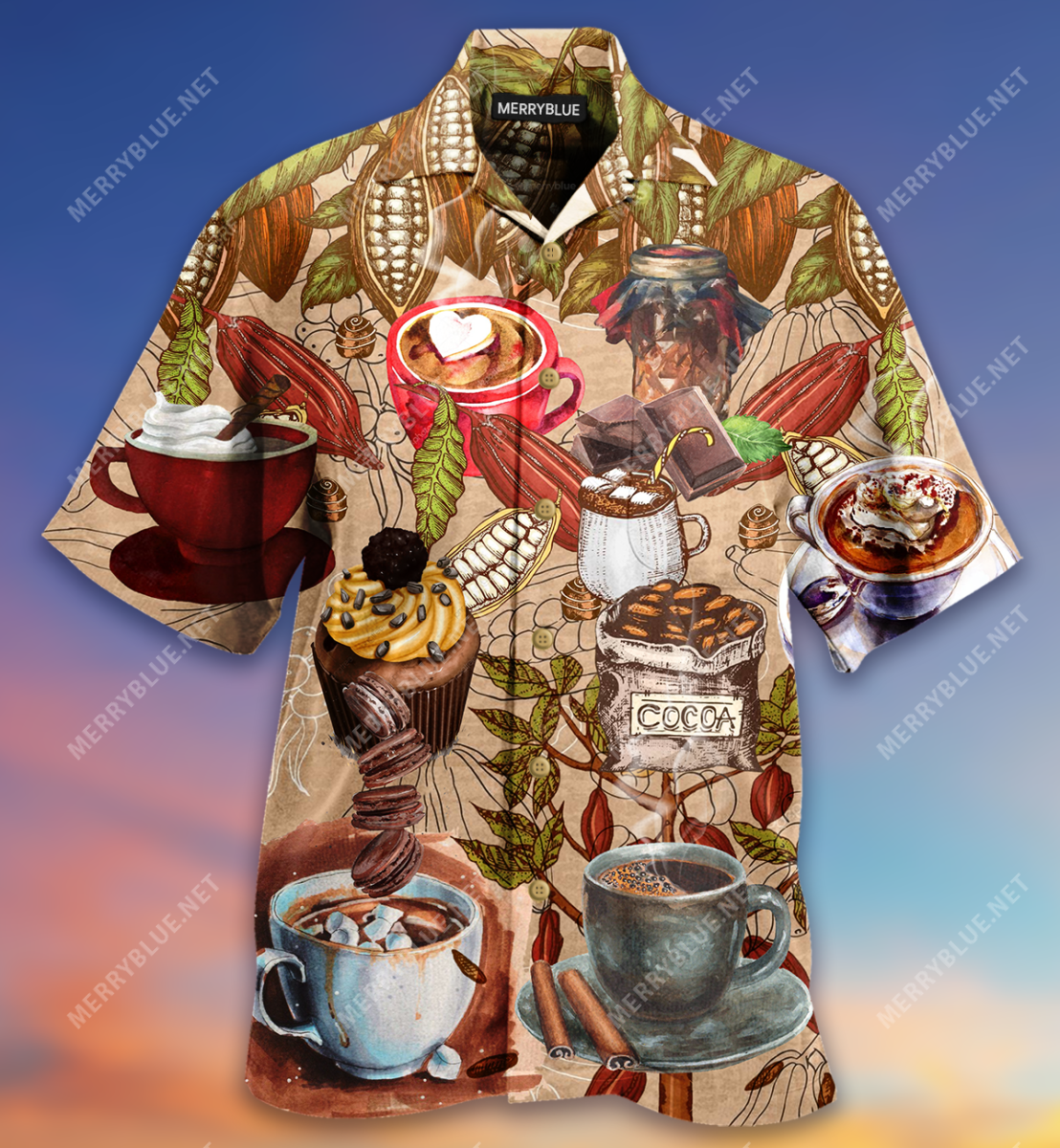 A Cup Of Hot Chocolate For Every Fresh Morning Unisex Hawaiian Shirt