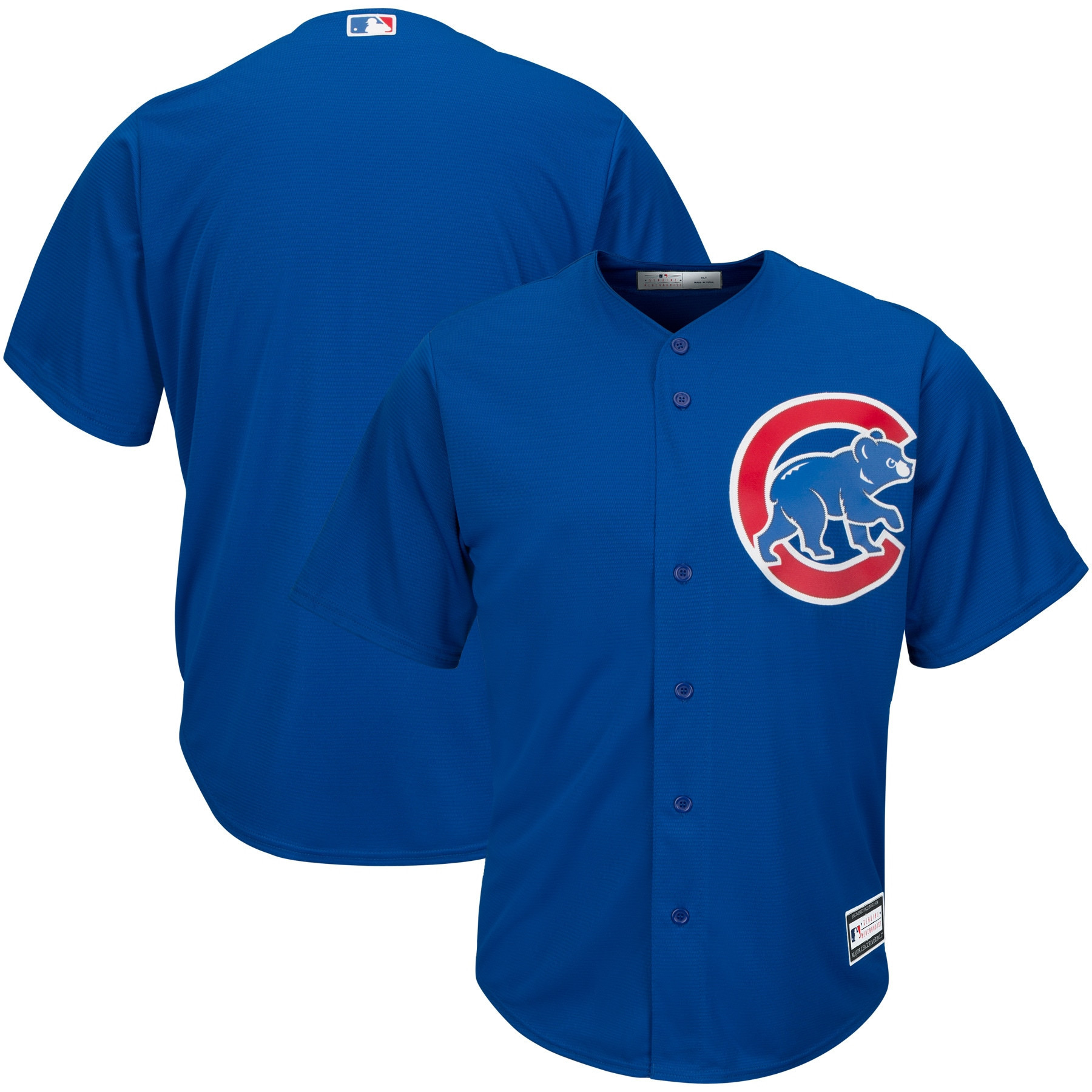 Chicago Cubs Big And Tall Replica Team Jersey Royal MLB Ver 1