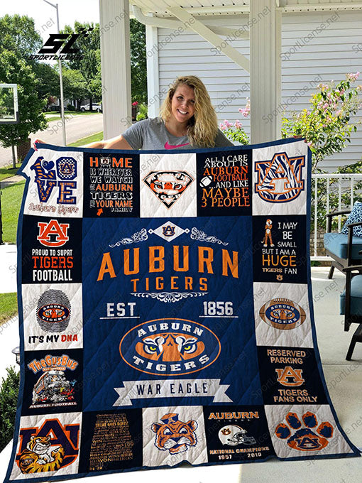 Auburn Tigers Quilt Blanket 01 Dup1