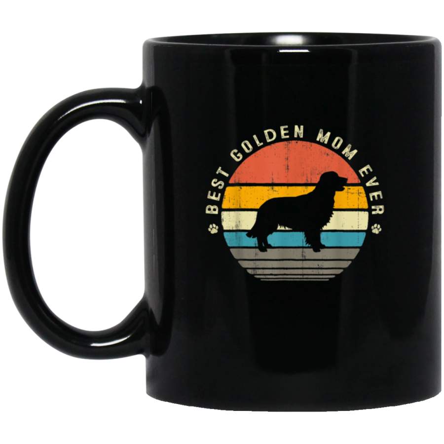 Best Golden Mom Ever Funny Golden Retriever Dog Vintage Gift Mug