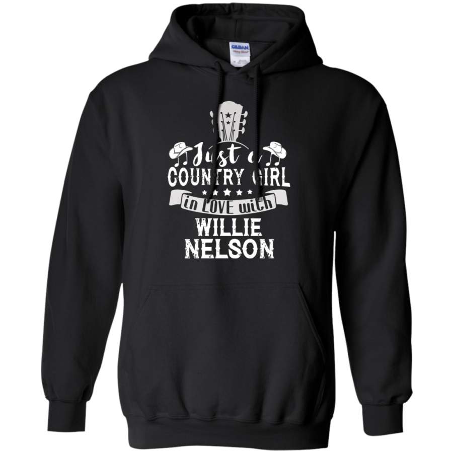 AGR Just A Country Girl In Love With Willie Nelson Hoodie