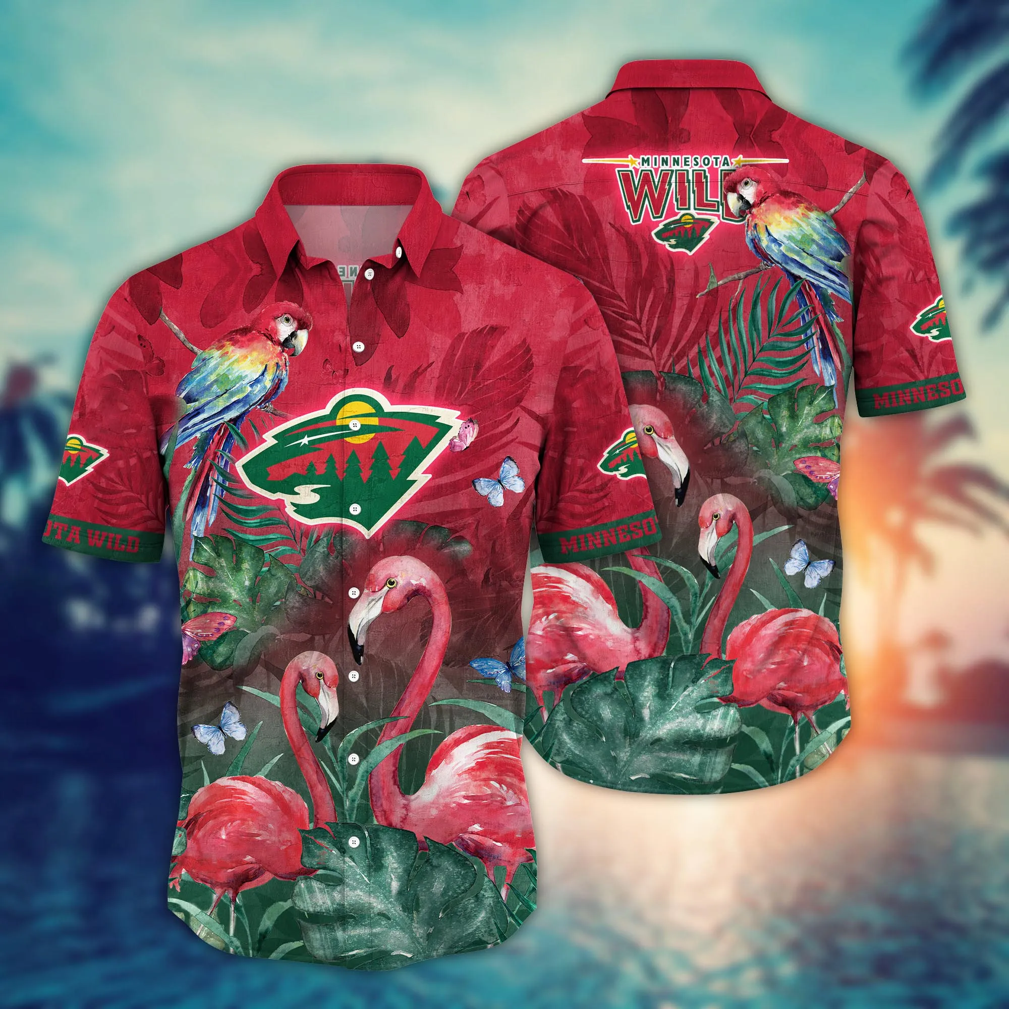 Minnesota Wild Nhl Hawaiian Shirt Warm Nights The Sport Of Two Halves Shirts