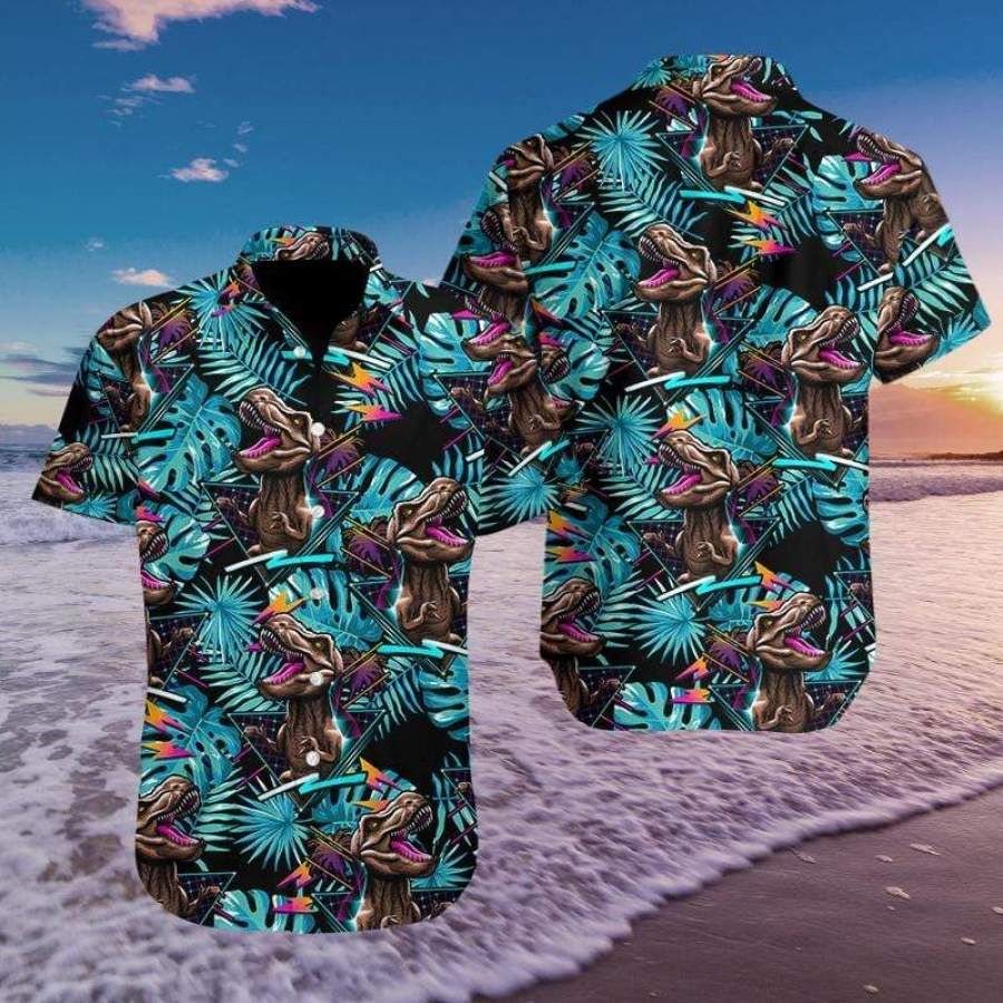 Funny Dinosaur Aloha Hawaii Shirts Ha14330