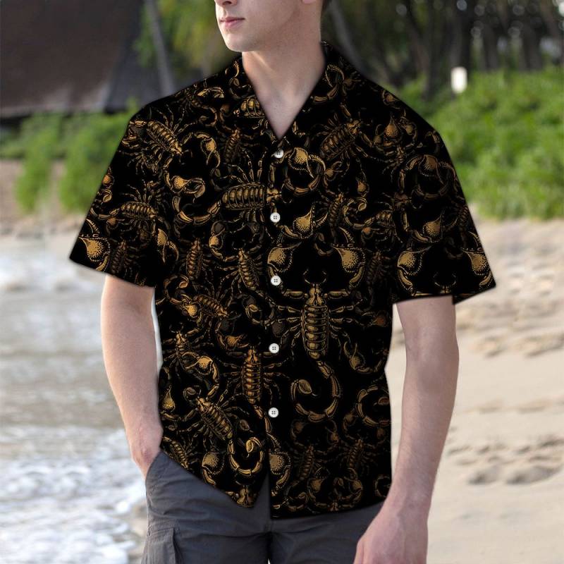 Awesome Scorpion G5805- Hawaiian Shirt