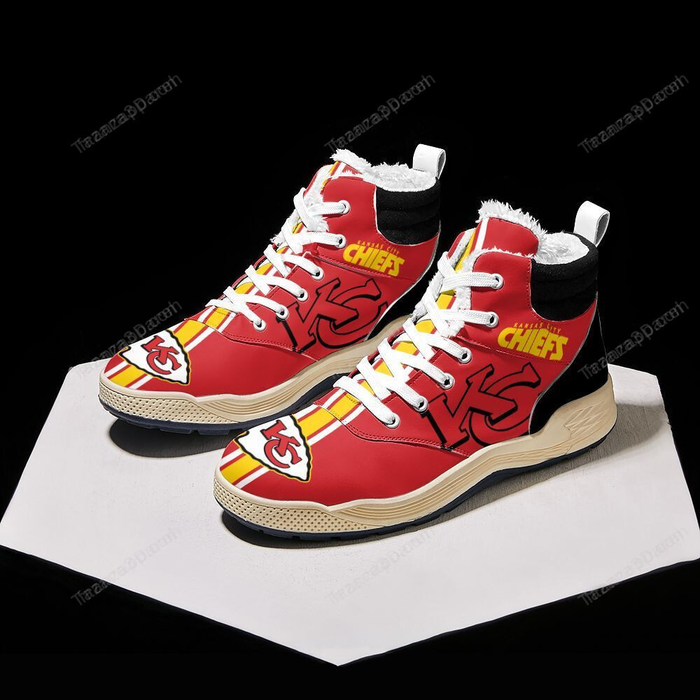 Kansas City Chiefs Winter High Top Fashion Sneaker 27