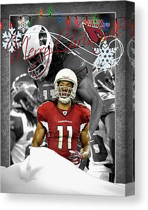 Arizona Cardinals Christmas Card Joe Hamilton Canvas Print