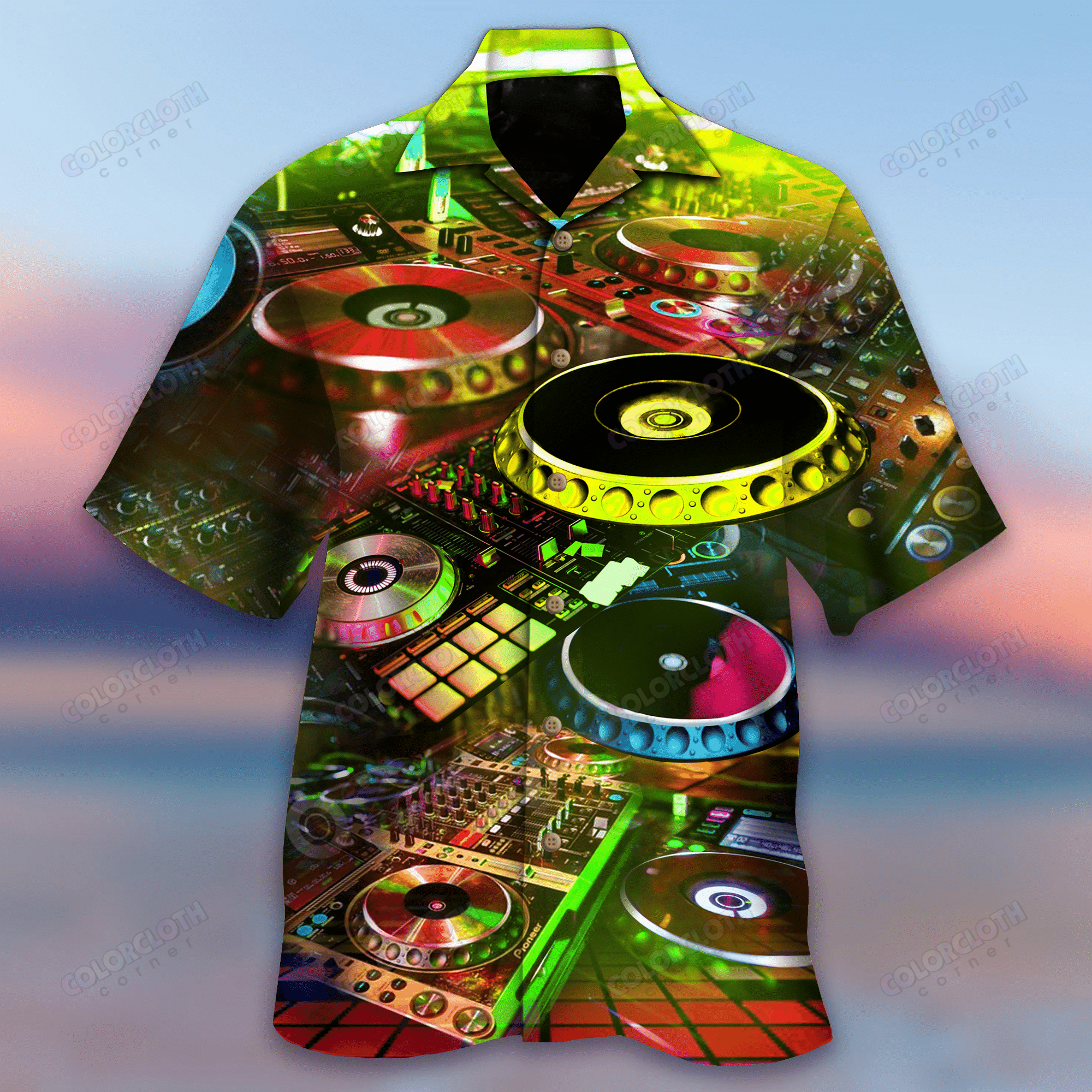 Give Me Techno Forever Disc Jockey Hawaiian Shirt Re Ha103855